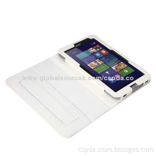 PU Leather Back Standing Tablet PC Case for Acer W4-820, OEM and ODM Orders Welcomed